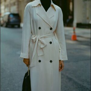 Reformation Rue Trench Coat Double-Breasted NWT small $368